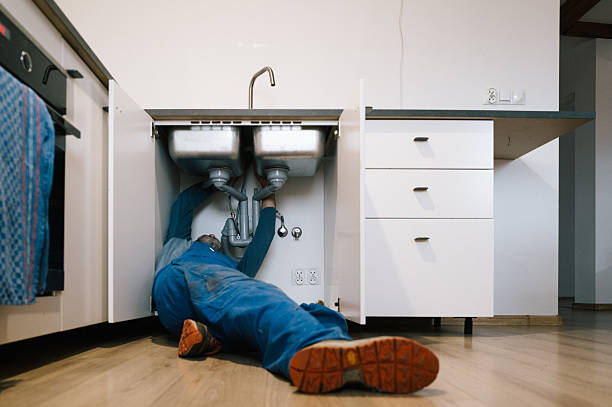 Professional Drain Cleaning technician working in Stevensville, VA